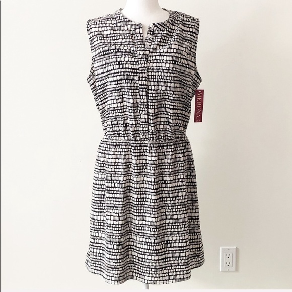 Merona Dresses & Skirts - Merona | Sleeveless Black &White Printed Dress NWT